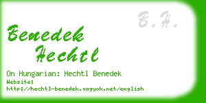 benedek hechtl business card